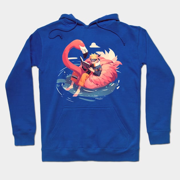 flamingo floating Hoodie by peterdoraki